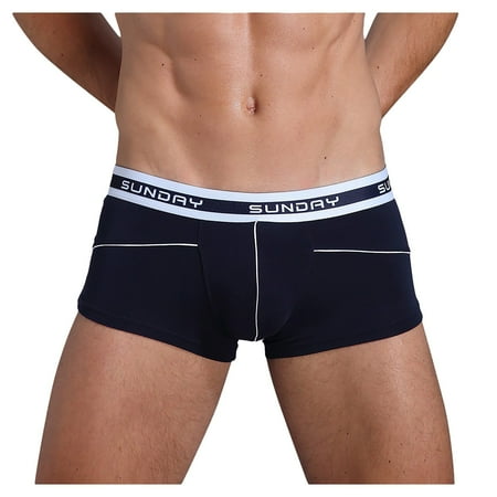 

Qcmgmg Men s Moisture-Wicking Underwear Stretch Solid Color Boxer Briefs S