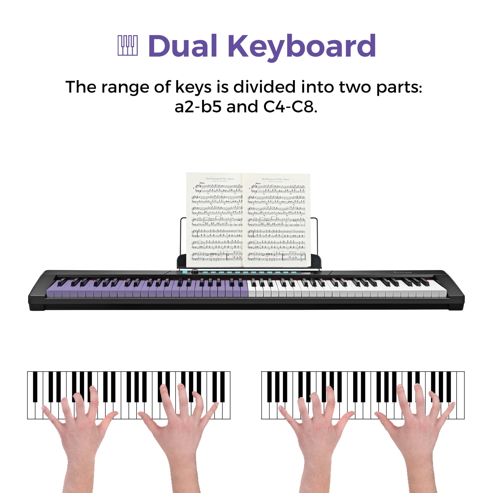 Buy Starfavor 88Key Keyboard Electronic Keyboard Piano for Beginner, X