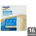 Equate Original Nutritional Shakes, Vanilla, 8 fl oz, 16 Count