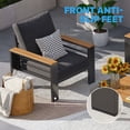 thumbnail image 4 of Clouddwell 7-Seats Outdoor Patio Sectional Set with Coffee Table & Cushions - Aluminum Furniture for Terrace/Garden/Poolside (Gray), 4 of 11
