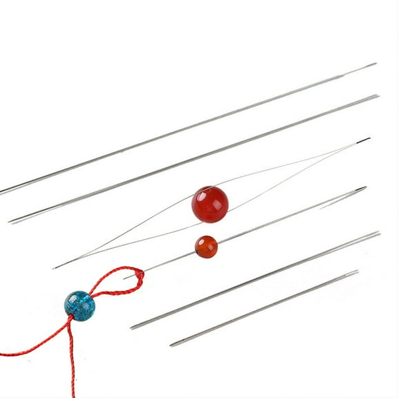 BEADCEST 10Pcs Stainless Steel Bead Needle Opening Needle for Jewelry Making Hobbyists