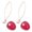 B, variant on Cherry Earrings Cute Red Gradient Cherry Pearl Earrings 2024 Sweet Cherry Fruit Shape Acrylic Resin Drop Earrings for Women