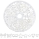 thumbnail image 1 of Kit de 170 cuentas de perlas de plástico con forma de estrella, corazón, mariposa y lazo. Cuentas sueltas de imitación de perlas acrílicas., 1 of 9