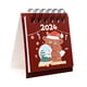thumbnail image 5 of Bonito calendario de escritorio plegable de pie para la planificación y organización del hogar. Rojo, 5 of 9