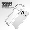thumbnail image 5 of For iPhone 17 Pro Case TPU Frame Clear PC Back Phone Cover, 5 of 5