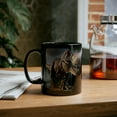 thumbnail image 6 of 3D Dinosaur  Tyrannosaurus -Gift for Dinosaur Lover Kid 11oz Black Mug, 6 of 6