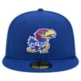 thumbnail image 2 of Men's New Era Royal Kansas Jayhawks Vault 59FIFTY Fitted Hat, 2 of 6