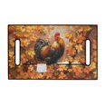 thumbnail image 2 of Whosucclay Rooster Autumn Leaves Golf Cart Seat Cover, Breathable Anti-Fade Towel Blanket for Most 2‑Seat Golf Carts Front Pockets Protector, 52.36"x 32.28", 2 of 7