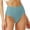 Green, variant on Women's Pure Underwear Large Size High Waist Thong Breathable High Elastic High Slit Crotch Briefs Brief Underwear for Women Underwear Panties Ruffle Panties plus Size G String Thongs