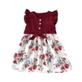 thumbnail image 2 of LOVZFMLL Robe de Princesse Imprimée pour Enfants et Filles de 4 à 14 Ans, Manches Longues, Col Rond, 2 of 3