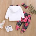 thumbnail image 3 of LAPAKIDS 3PCS Newborn Baby Girl Long Sleeve Clothes for Infant Girl Hoodie Outfits 0-3 Months, 3 of 6