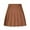 Orange, variant on Women Pleated Short Skirt A-Line Mini Basic Skirt School Uniform Girls Skater Skirts Built in Shorts Black M