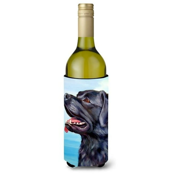 Black Labrador Retriever Wine Bottle Beverage Insulator Hugger