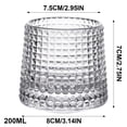 thumbnail image 3 of 3.1*2.7" 6 Oz Glasses â Clear Ribbed Fashioned Glass & Tealight Votive Candle Holder Set, for Bourbon Drinks, Home Decor, Wedding Centerpiece, Party Dinner, 3 of 7