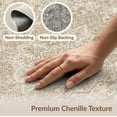 thumbnail image 6 of ODIKA Beige Faded Neutral Symmetrical Retro Worn Pile Vintage Extra for Dorm Room, Small Living Apartment, Stain Resistant Low Profile, 6 of 7