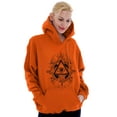 thumbnail image 4 of Triangle Eye Wheel Symbolic Spirit Unisex Plus Fleece Graphic Hoodie Brisco Brands 2X, 4 of 5