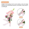 thumbnail image 5 of Ojetes de lirio Unique Bargains 4uds Alfileres para Hombres Rosa 2.4 x 4.7 pulgadas, 5 of 5