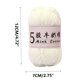 thumbnail image 3 of Hilo de crochet de algodón de leche de 5 hebras | Hilo acrílico suave para tejer, ideal para manualidades, suéteres de bebé, gorros, bufandas y muñecos amigurumi | Ovillo de 50 g, 325 m de largo, 1, 3 of 6