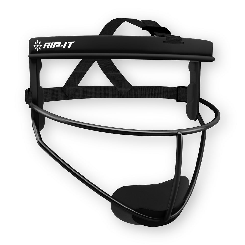 RIPIT Original Defense Softball Fielder's Mask, Youth, Black
