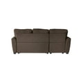 thumbnail image 6 of Zechuan Sectional Sofa with Storage Chaise - L-Shape Convertible Sofa Bed with Pull Out Sofa Bed - Modern Sleeper Sofa Couch for Living Room - Brown, 6 of 7