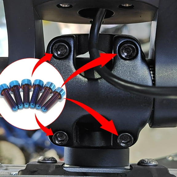 Tarazon 6Pcs Titanium Bolts Screws for Handlebar Bracket for Talaria XXX 2023