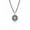 Black, variant on KUZZOI Men 0.20" Compass Pendant Necklace Curb Chain 925 Silver