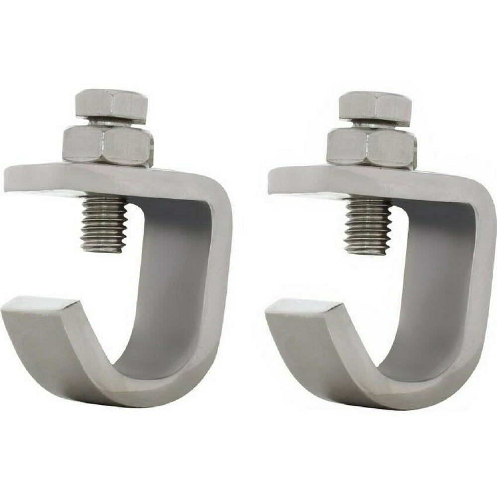 (2) Stainless Bumper Guide Brackets Clamp For Steel Bumpers Walmart