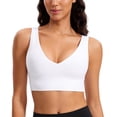 thumbnail image 1 of Sostén CRZ YOGA Butterluxe sin varillas con escote en V para yoga blanco S, 1 of 5
