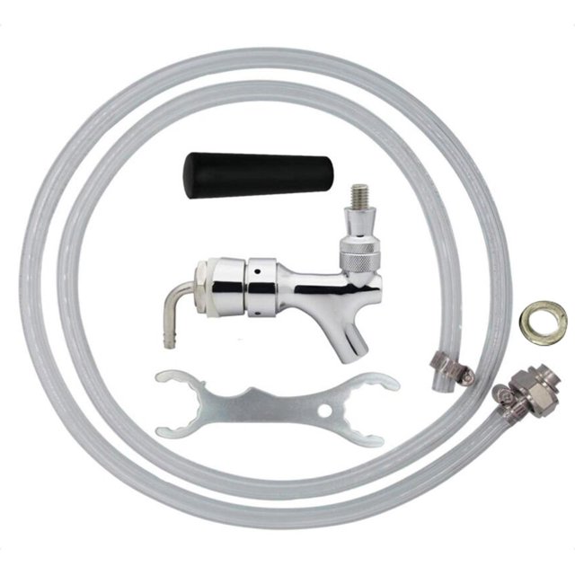 Ensamblaje de línea de cerveza reutilizable 150 llave G5/8 Tuerca hexagonal y abrazadera Fabricación Grifo de cerveza Abrazadera de lín perfecl Línea de cerveza de barril
