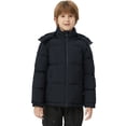 thumbnail image 6 of ZSHOW Boy's Recycled Hooded Coat Warm Short Winter Coat Thicken Padded Winter Jacket with Hood Dark Gray 10/12, 6 of 10