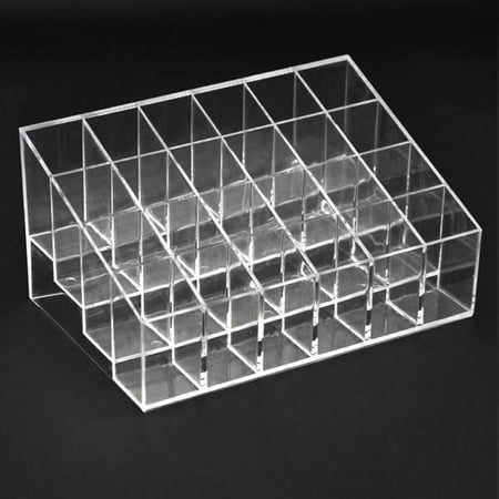 24 Clear Acrylic Lipstick Holder Display Stand Cosmetic Organizer Makeup (The Best Makeup Organizer)