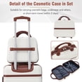 thumbnail image 6 of Historyli Go5H 3 Piece Luggage Sets 20"+24" Luggages And Cosmetic Case Spinner Hardshell Suitcase With TSA Lock Lightweight Case For Clothes Shoes Makeup, 6 of 8