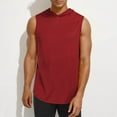thumbnail image 2 of Taqqpue Tank Tops for Men Solid Color Crew Neck Sleeveless Workout Muscle Shirt Quick Dry Athletic Bodybuilding Gym Performance Tee Shirts for Swim Beach, 2 of 5