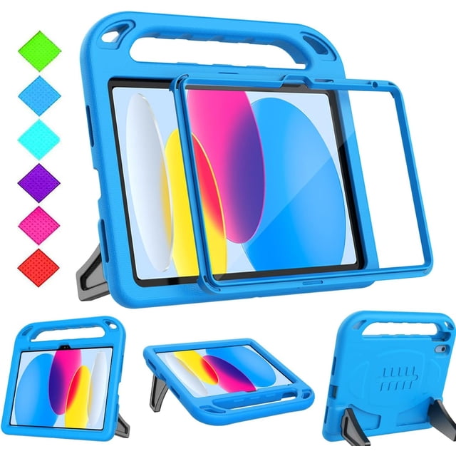 Funda BMOUO Kids para iPad 11.ª y 10.ª generación 10.9 2025/2022, color azul