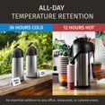 thumbnail image 2 of Jarra De Café Con Airpot Y Cepillo De Limpieza - Airpot De 101Oz / 3L 24 Horas Para Bebidas Frías O Calientes - Jarras De Café Para Mantener Caliente Extra Grandes - Dispensador De Café Con Bomba Disp, 2 of 5