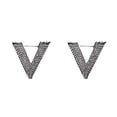 thumbnail image 4 of Thinsony 1/2/3/5 Baroque Trendy V-shaped Pin - Exquisite Electroplating Process Clothes Accessories silvery 2PCS, 4 of 6