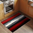 thumbnail image 2 of Red And Black Strip Area&nbsp;Rug 2x3ft Classic Modern Art Non-Slip&nbsp;Washable Square&nbsp;Rugs Soft Felt Indoor Floor Mat for Bedroom Kitchen Living Room Bathroom, 2 of 9