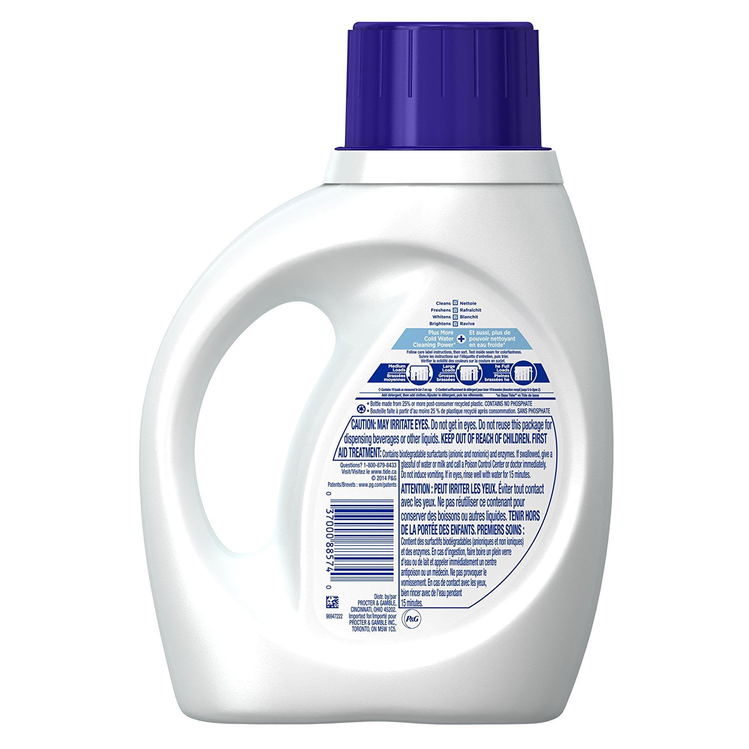 Coldwater Clean Fresh Scent HE Turbo Clean Liquid Laundry Detergent, 1.