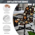 thumbnail image 6 of POLERO Cute Cat Head Print Easy to Install One Piece Office Computer Chair Covers, Washable Elastic Cloth Office Chair Cover for Commercial Office Space, 6 of 7