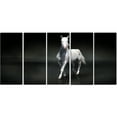 thumbnail image 2 of Cheval Noir Isolé sur Noir - Impression sur Toile Animal, 2 of 3