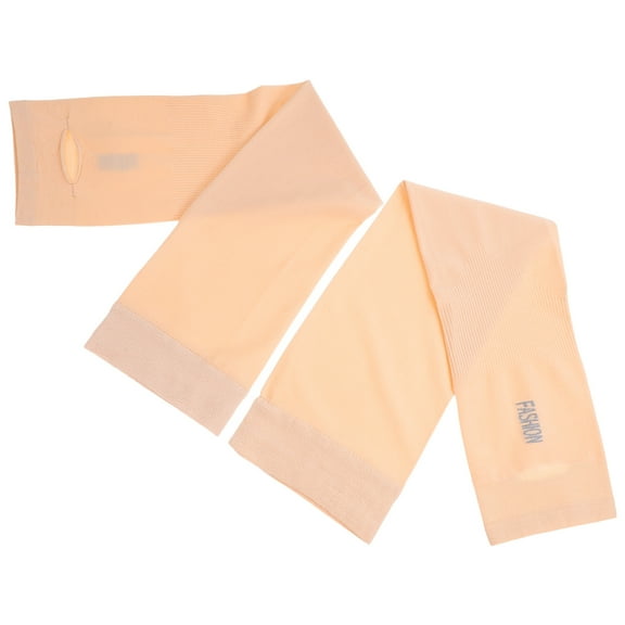 LULULION garden sleeves for women Cooling Arm Sleeves Chinlon Beige 2Pcs