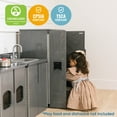 thumbnail image 5 of ECR4Kids Wooden Pretend Play Kitchen Refrigerator for Kids, Montessori Playset, Grey Wash, 5 of 9