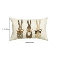 thumbnail image 3 of Dadiaei Easter Bunny, Spring Decor, Religious Gifts - Lumbar Pillow Covers 11.81x16.68 He Is Risen Spring Bunny Throw Pillow Case Decorative Linen Throw Pillow Covers for Couch Home, 3 of 8