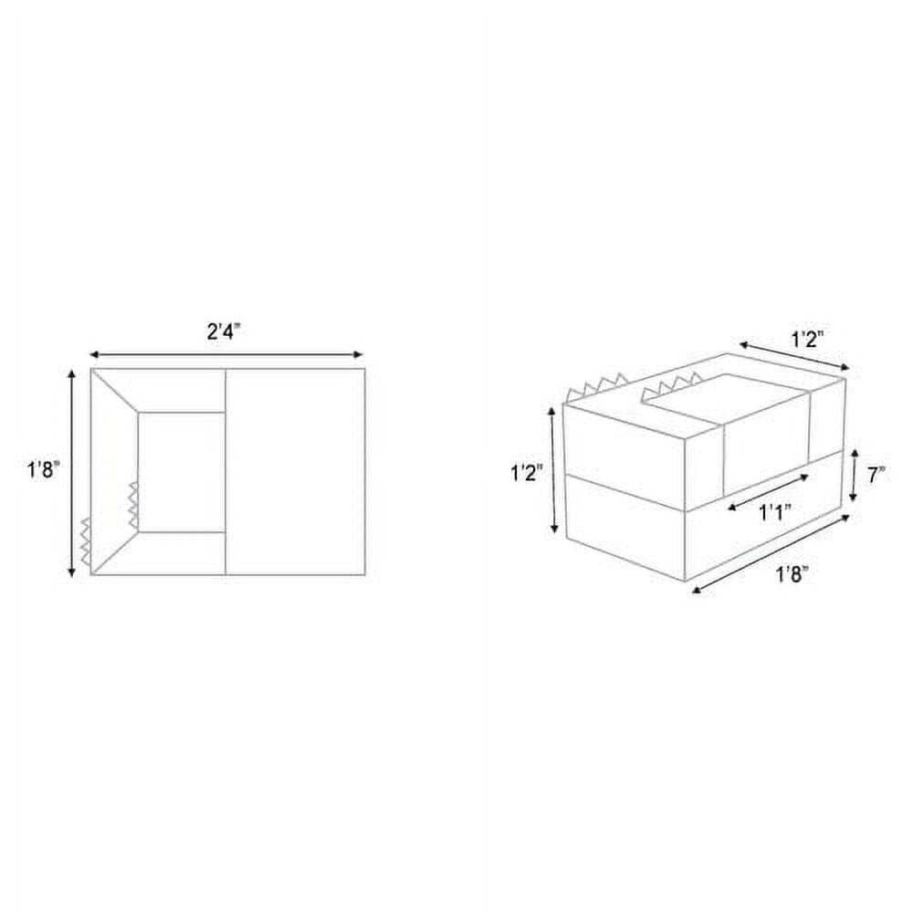 cake sofa transformable play furniture for kids, red