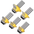 thumbnail image 1 of Brocas resistentes VentDepot MoldingDrill 3 Paquetes 3x5 Pzas 5 Medidas 5/16 Zanco Router Moldura con Balero, 1 of 2