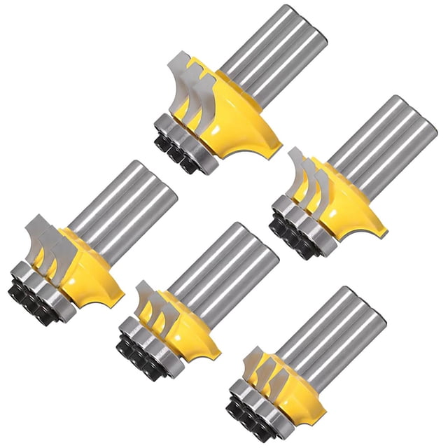 Brocas resistentes VentDepot MoldingDrill 3 Paquetes 3x5 Pzas 5 Medidas 5/16 Zanco Router Moldura con Balero