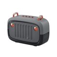 thumbnail image 2 of Matsuzay Altavoz de alta tecnología Reproductor de música inalámbrico Caja de altavoz estéreo portátil Altavoz de graves 5.0 compatible con Cables de audio/vídeo Gris plateado, 2 of 6