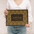 thumbnail image 2 of Darling Souvenir Personalized Engraved Laser Cut Wedding Guest Book Wooden Cover Sign-in Book Registry Guestbook Scrapbook-RG, 2 of 7