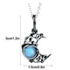 thumbnail image 3 of Collar vintage boho con piedras lunares, collar con colgante de luna recortada, collar, joyería, 3 of 8