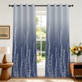 thumbnail image 2 of RisChhery Blackout Curtains For Bedroom Living Room,2 Panels Set,42x63 inch,Light Blocking Grommet Window Drapes,Navy Blue Gradient Floral, 2 of 8